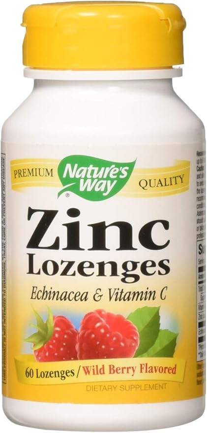 Amazon Nature S Way 亜鉛菱形の自然な果実の味 60トローチ Nature S Way ドラッグストア