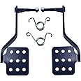 QASKEHKT Brake Throttle Pedals with Return Springs Kit for 196cc 6.5hp Road Rocket Azusa Fun Kart Radio Flyer Carter Go Kart Vintage Go Cart Racing Drift Trike Heavy Duty Parts Black