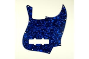 MLAVAL (D23) 4 Ply Guitar Pickguard Fits Jazz Bass JB Style Pearl Blue