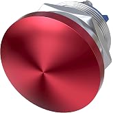 EBILNVKE 22mm Mushroom Head Momentary Push Button Switch, SPST 1NO | Screw Terminal, IP65 Waterproof, 5A 12V/24V/36V DC 110V 250V AC, Red