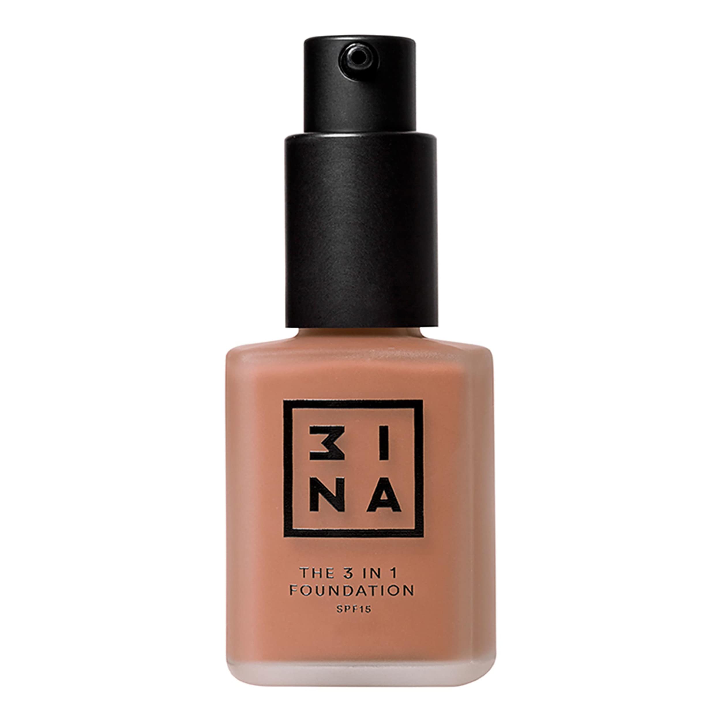3INA MAKEUP - Vegan - Cruelty Free - The 3 in 1 Foundation 220 - Pink brown - Primes and Conceals - Medium-High Coverage Foundation - SPF15 - Matte Finish - Long Lasting & Hydrating Formula