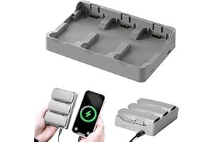 Two-Way Charging Hub for DJI Neo 2 Battery, 65W Battery Charger with USB-C Charge Cable, Fast Charge 3 Batteries Drone Access