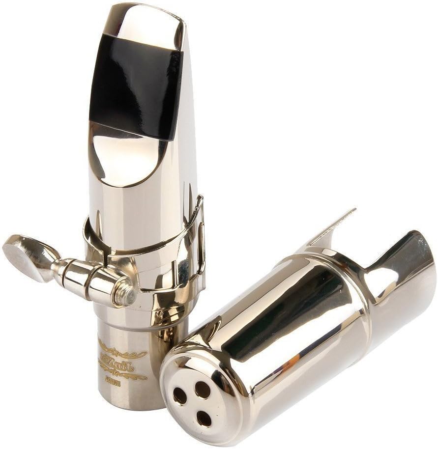 Alto Sax Mouthpiece, Professional Size 7 Nickel Plated Metal Eb Alto