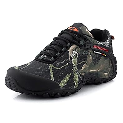 Amazon トレッキングシューズ 防水 防滑 登山靴 四季通用 メンズ