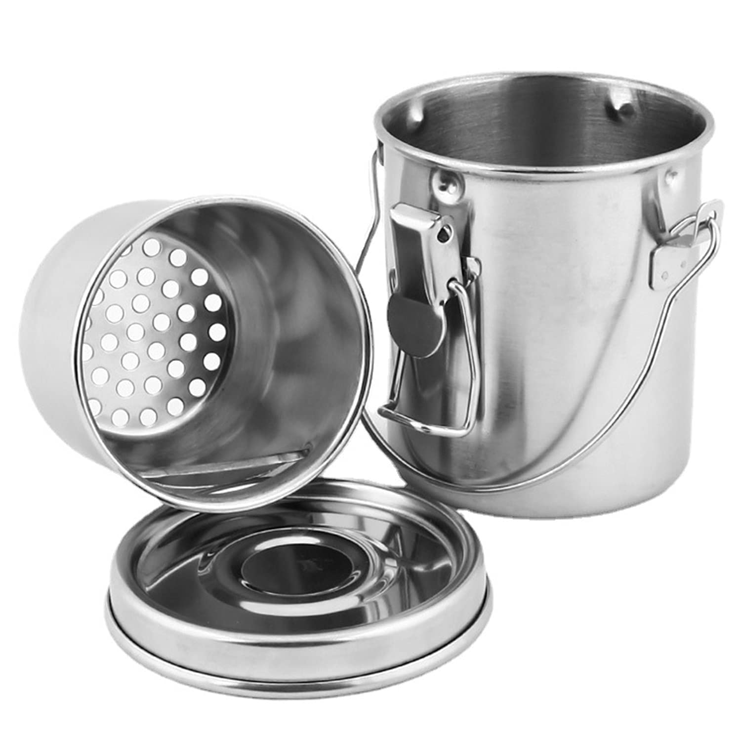 Tosnail Stainless Steel Leak-Proof Paint Brush Washer with Removable Filter Screen - Small