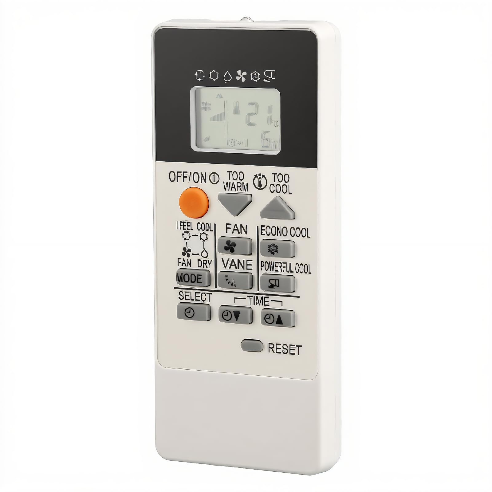 RU18A Air Conditioner Remote Control, Replacement AC Remote with Sensitive Buttons and Clear Indication, for mitsubishiElectric MSZ DM25VA DM35VA HJ25A HJ35VA AC Units