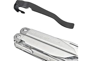 HEALVALUEFIT Heavaluefit Durable Pocket Clip for LEATHERMAN Surge, Made of Durable Stainless Steel, Quick Install and Remove Clip Accessories Perfcet for LEATHERMAN Surge (Black)