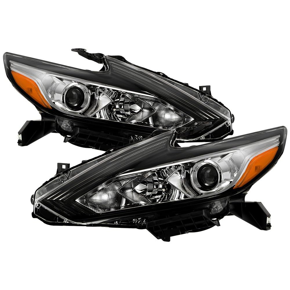 Photo 1 of Spyder (OE) Nissan Altima 16-18 4Dr Halogen Headlights - OE Set Chrome