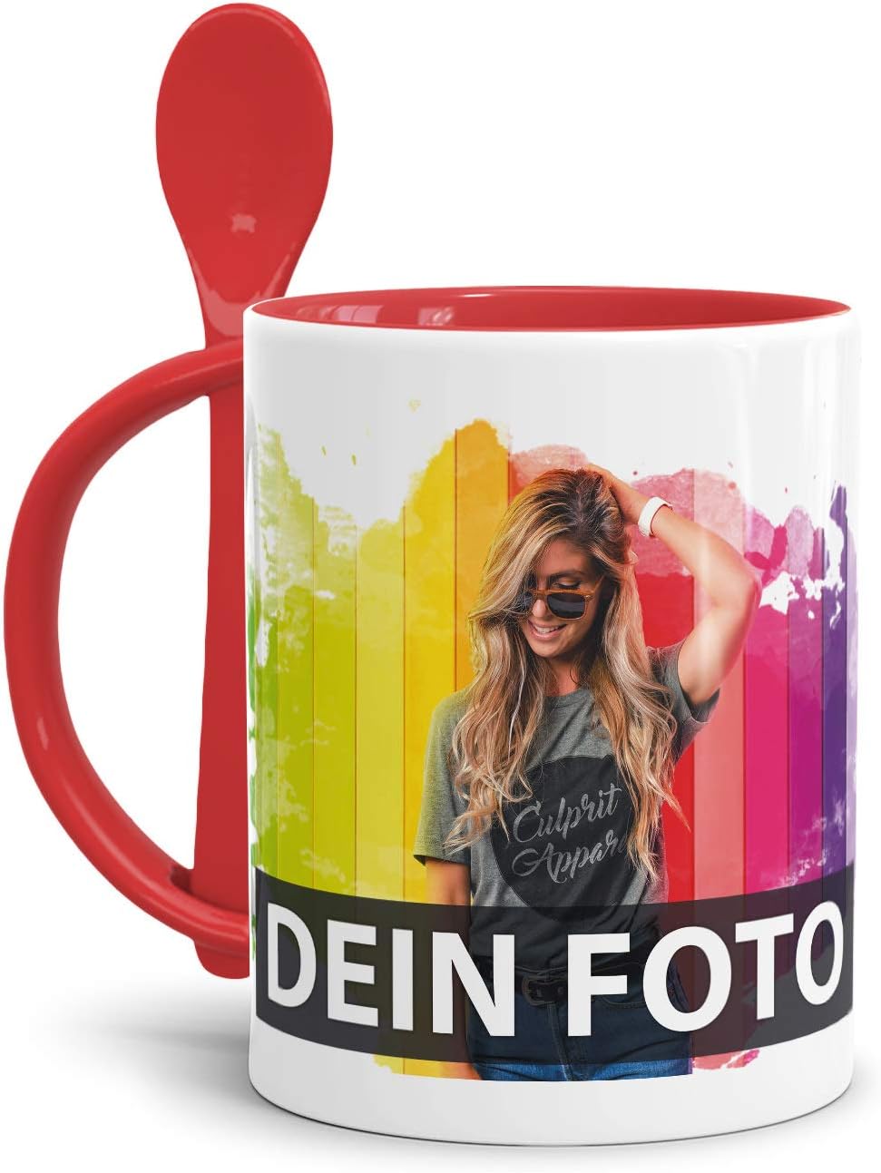 Personalisierbare Namenstasse NT-100 – Lila/Violett, 330 Ml, Spülmaschinenfest | Mit Individuellem Namen & Monogramm