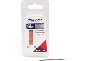 Arrow Fastener 23G12-1K1/2 Pin Nail, 1000-Pack