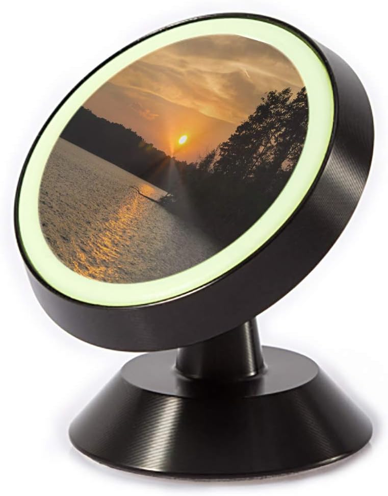 Tinmun Magnetic Phone Car Mount, Sunset View Lake Norman Troutman Universal Car Phone Holder for Dashboard