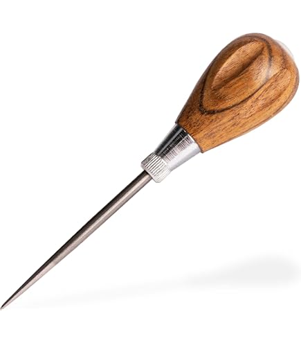 Alène Métallique Avec Poignée Ergonomique - 13 Cm, Outil Pour Perles, Bijoux Et Travaux De Précision