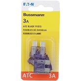 Eaton Bussmann Automotive Fuse, ATC Series, 3A, 32V DC, Non-Indicating ATC-3 Pack of 5 Pack of 5