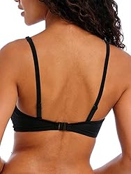 Freya Jewel Cove Convertible Bikini Top 30FF, Black