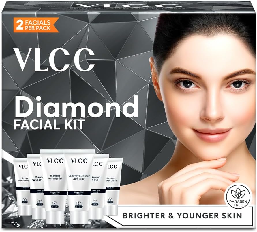 VLCC Diamond Facial Kit 60gm Single Use Brightening Skincare