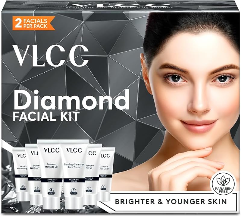 VLCC Diamond Facial Kit 60gm Single Use Brightening Skincare