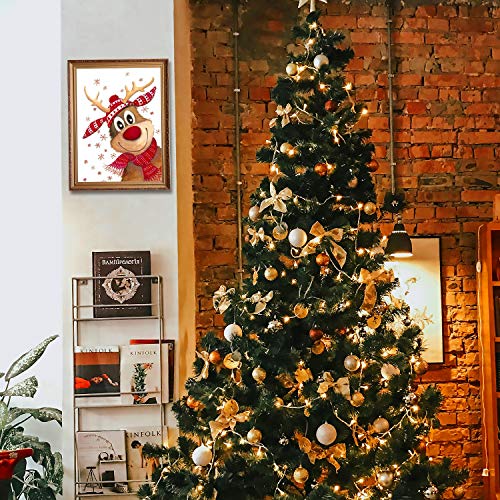 DECYOOL 5D DIY Christmas Elk Full Drill Rhinestone Diamond Painting Kits for Home Décor