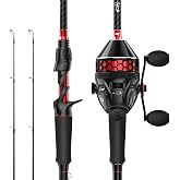 KastKing Brutus Twin-Tip Fishing Rod and Reel Combo | Twin-Tip Backup Rod, IM6 Graphite 2-Piece Rod, EVA Handle, Durable &amp; Sensitive, Stainless Steel Guides, Freshwater Fishing