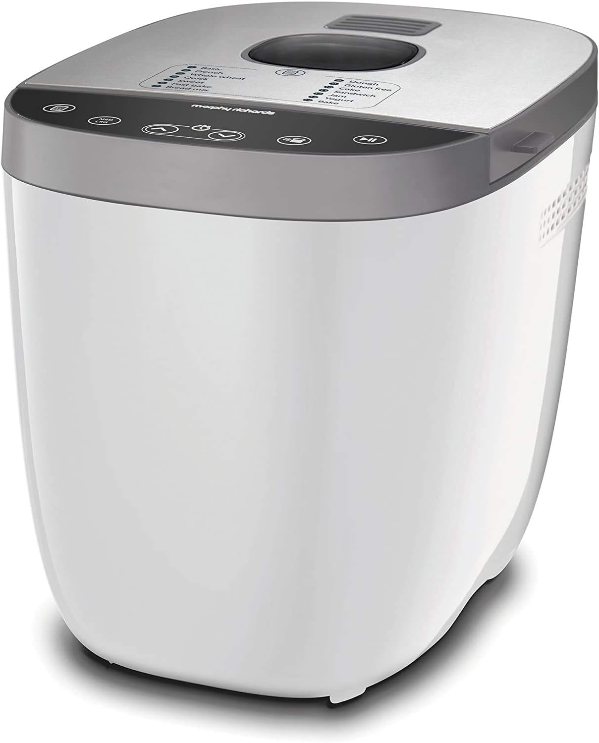 Programmable XL Bread Maker with Fruit Nut Dispenser, Nonstick Ceramic Pan& Digital Touch Panel, 3 Loaf Sizes 3 Crust Colors