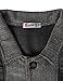 H2H Mens Two-Tone Herringbone Jacket Cardigans Charcoal US XL/Asia 2XL (JLSK03)