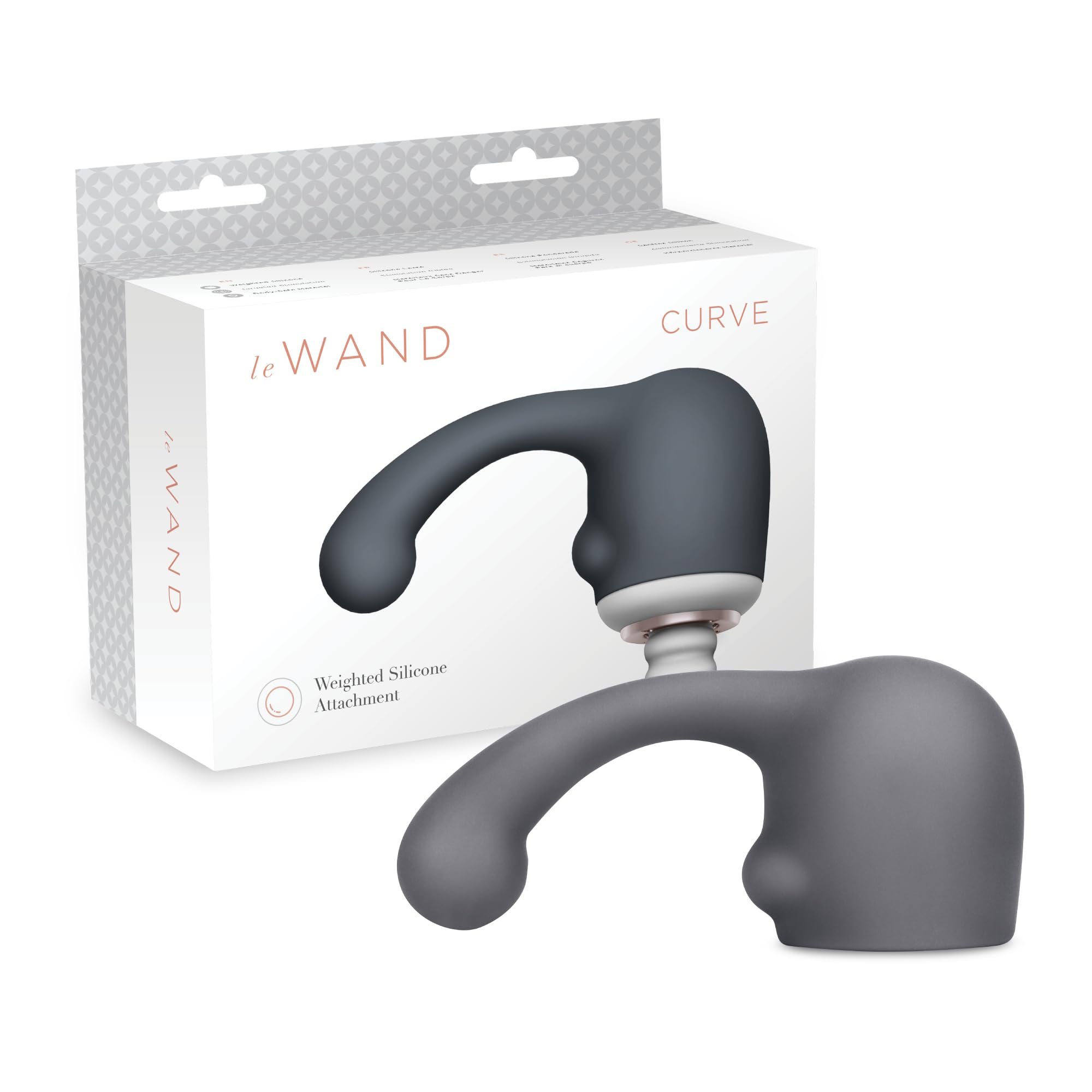 Le Wand Curve Weighted Silicone Attachment, Grey
