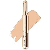 Jouer Essential High Coverage Concealer Pen - Under Eye Concealer for Dark Circles - Brightening Makeup for Eye Circles - Color Corrector Eye Primer with Hyaluronic Acid and Vitamin E