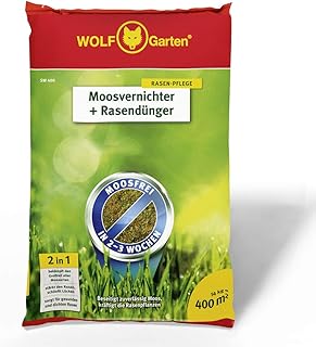 WOLF-Garten - Moosvernichter und Rasendünger - SW 400 - 14 kg für 400 m² - 3841040
