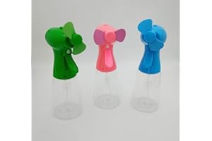 SEITG Handheld Mister Fan Bottles Mini Water Misting Spray Fans for Cooling Outdoor (3 Piece Set)