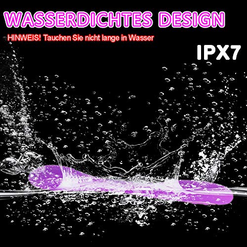 Paarvibrator Vibratoren für Sie mit Stoßfunktion, Sexspielzeug für Paare Vibratoren für Sie Klitoris und G-Punkt 7 Vibrationsfrequenz 100% Wasserdicht Wiederaufladbar, Leise, Lila