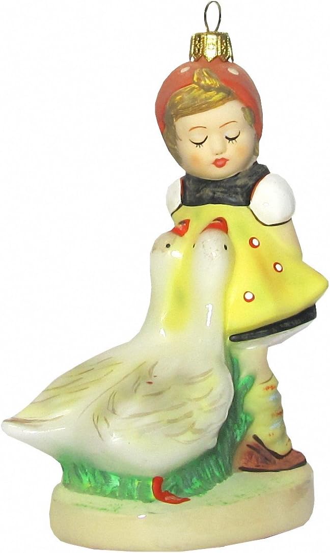 hummelfigurine Christmas ornament Goose Girl, original MI Collection, gift-boxed