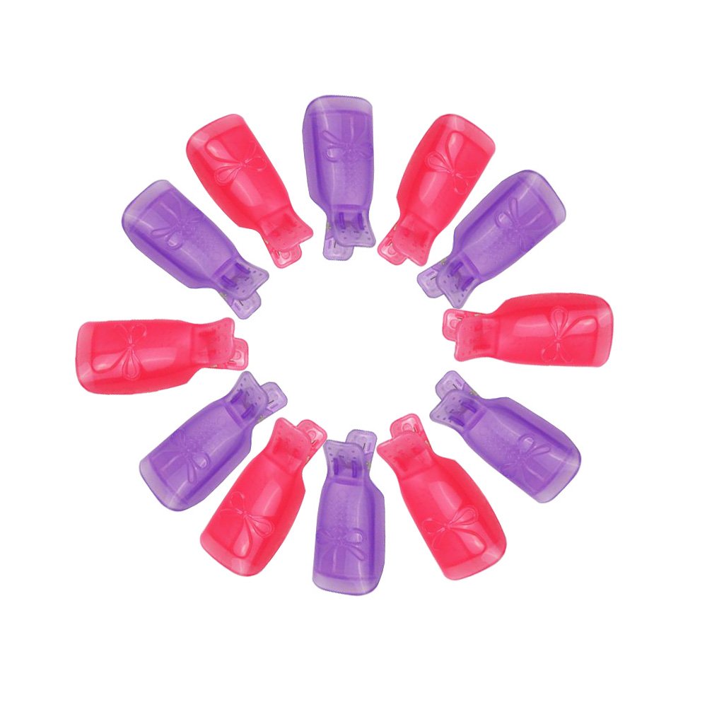 Nail Polish Remover Clips Reusable Acrylic Nail Art Soak