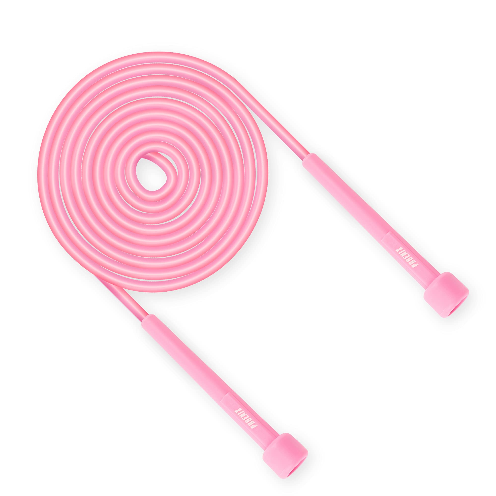 Phoenix Fitness RY1549 Speed Skipping Rope Adult, Exercise Jumping Rope for Men Women Kids, Jump Rope For Fat Burning, Conditioning & Fat Loss, Pink