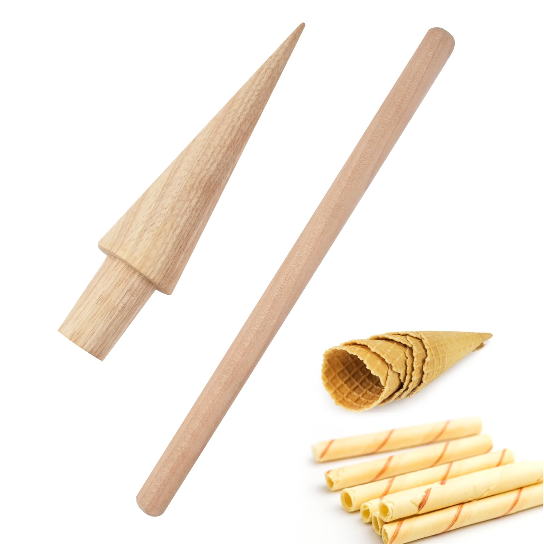 Luckforest Ice Cream Cone Molds, Egg Rolls Rolling
