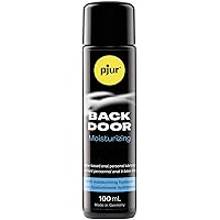pjur Back Door Water-Based Personal Lubricant | Paraben-Free with Natural Jojoba, Unscented, Skin-Friendly Formula | 100 ml