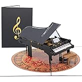 PopLife Grand Piano 3D Pop Up Card for All Occasions - Happy Birthday, Graduation, Father's Day, Mother's Day, Congratulation