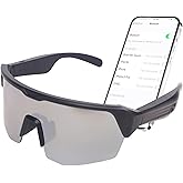 SPBSVDT Smart Bluetooth Glasses for Men: Smart Glasses Built-in Mic & Open Ear Music Speakers, UV Protection Running Cycling Sunglasses for Outdoor Activities and Everyday Use (Gray)