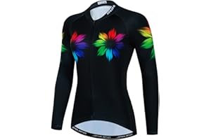 Hotlion Cycling Jersey Long Sleeve Women's Team Bike Shirts Autumn Bicycle Clothing Tops CU1