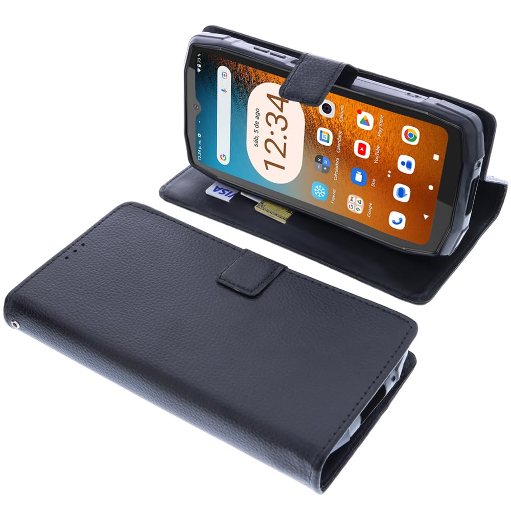 foto-kontor Cover compatible with Cubot KingKong Star book-style black case