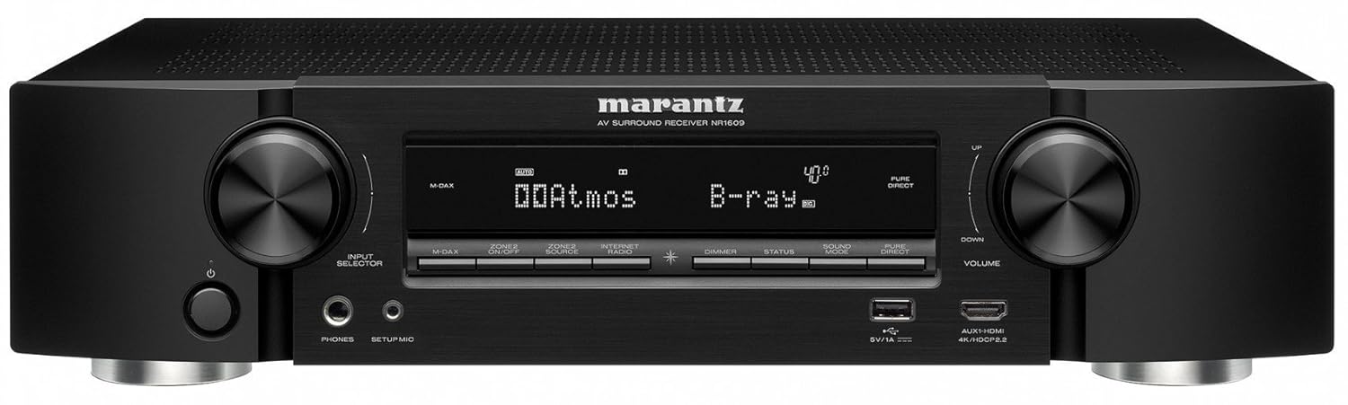 Marantz AV Receivers Audio & Video Component Receiver BLACK (NR1609)