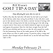 Bill Kroen's Golf Tip-a-Day 2019 Day-to-Day Calendar