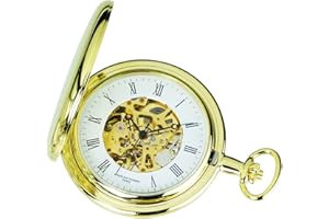 CHARLES-HUBERT PARIS Charles-Hubert, Paris Gold-Plated Mechanical Pocket Watch