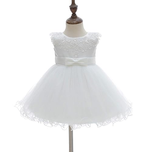 Little Rose Pearls - Baby Girl Christening Dress From Silk Veil And Silk Organza