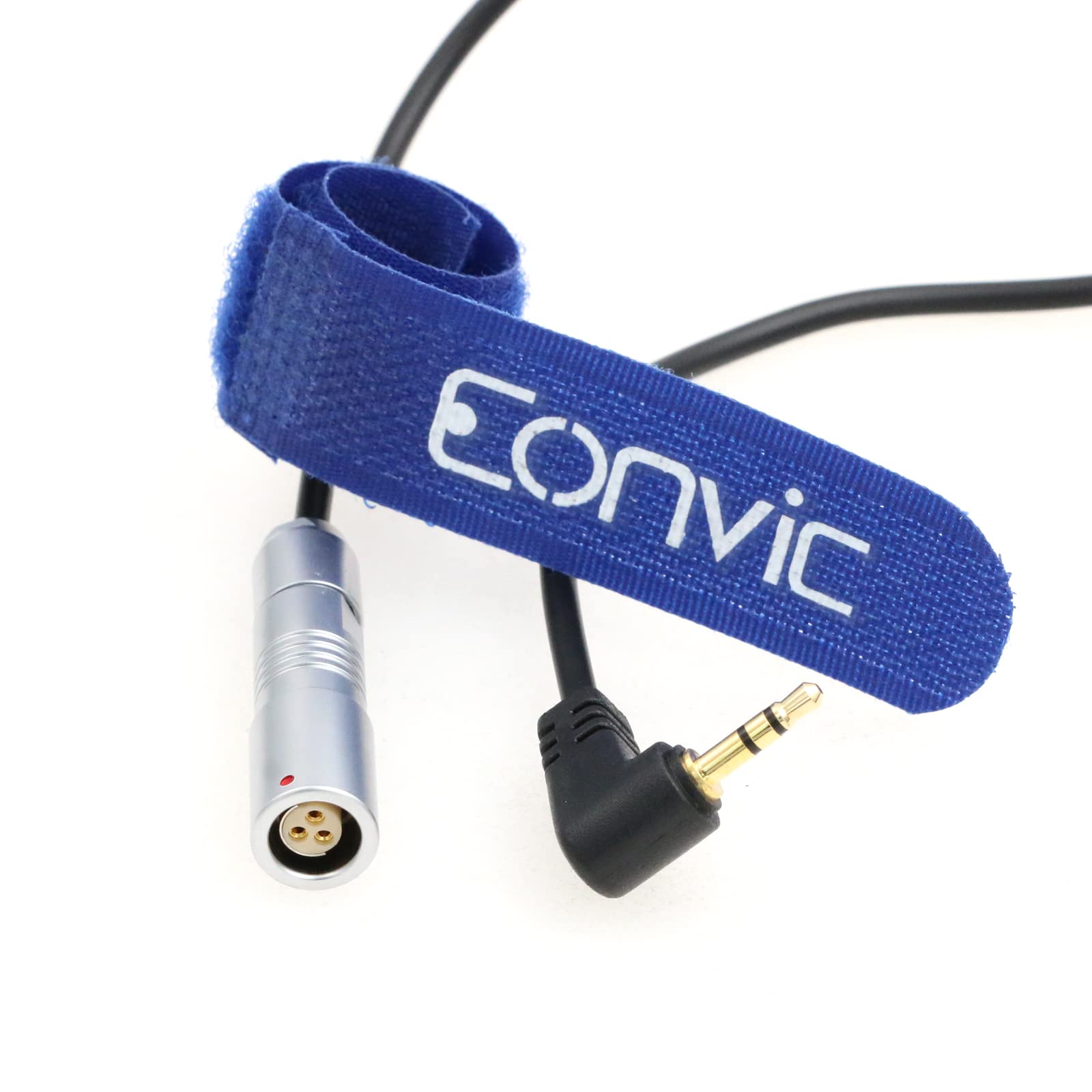 Eonvic Preston MDR 3/4 Run/Stop Cable Fischer 3 Pin Female to LANC 2.5mm TRS Right Angle (Straight Fischer 3 Pin)