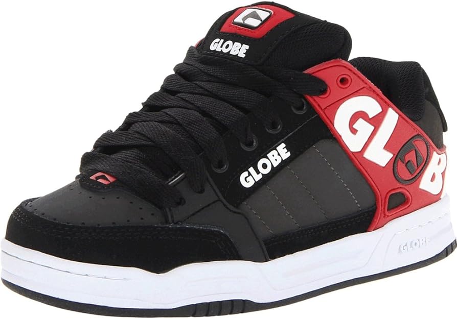 Globe Men�s Tilt Skate Shoe,Black/Crimson