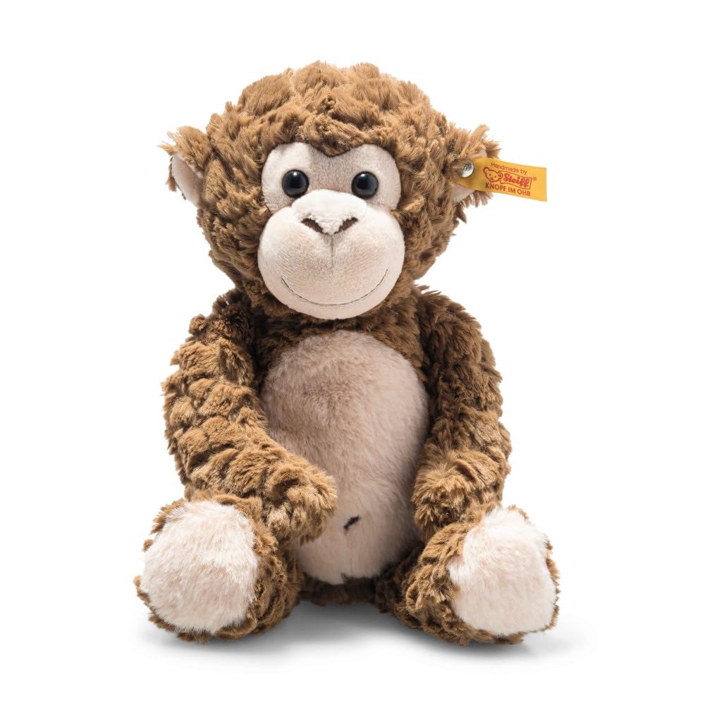 Steiff - 060427 - Soft Cuddly Friends Bodo monkey, 30 cm, Cashew, Brown