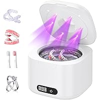 PKBD 2025 Upgraded Ultrasonic Retainer Cleaner,4 Speed Timing Adjustment, 49kHz Retainer Cleaner Machine with 304 stainless s