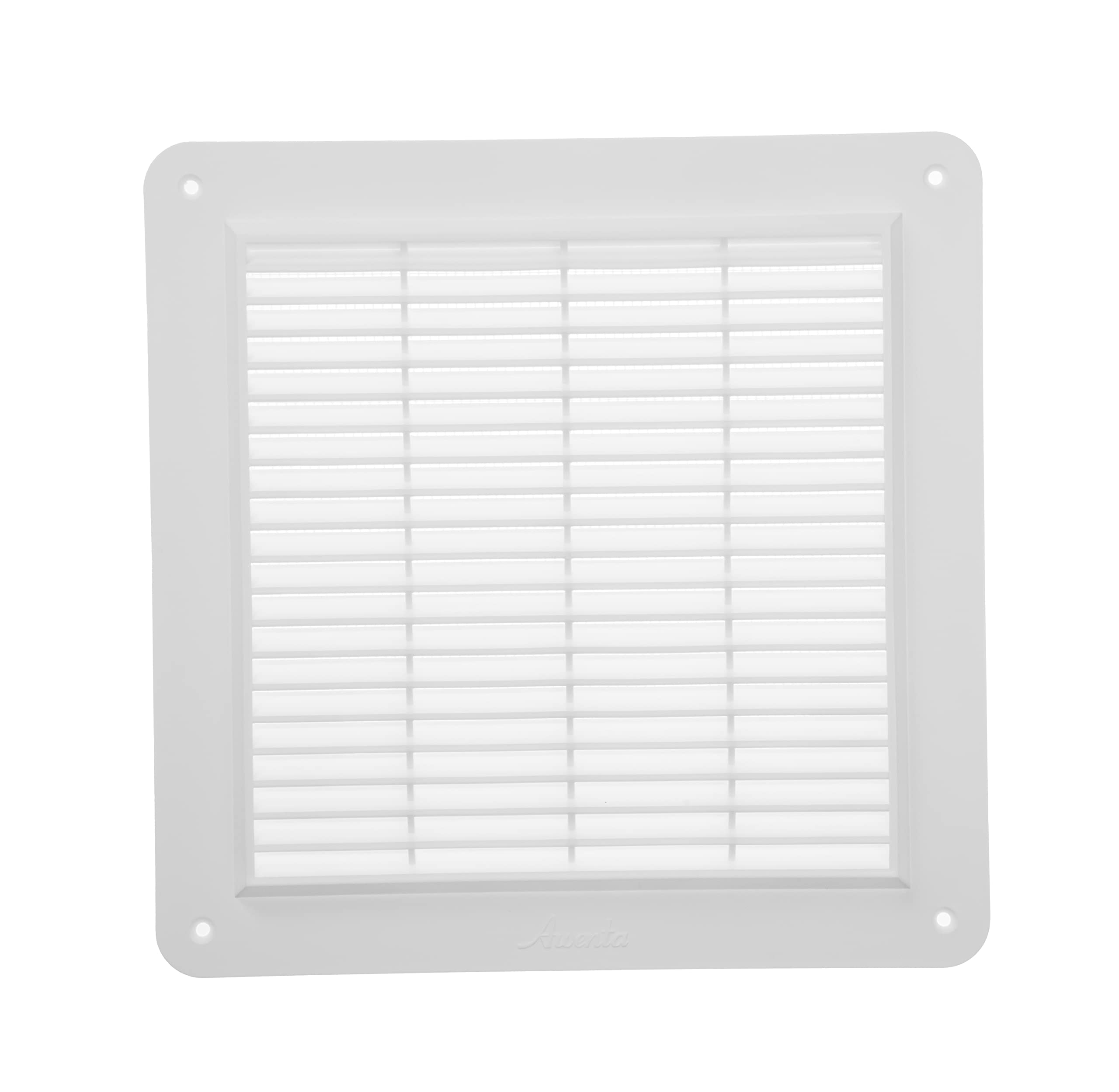 Photo 1 of ECOPRO VENT 10" x 10'' Inch White Square Ventilation Grille with Protective mesh and Screws Included. Durable Plastic Ventilation Register, Grille, Cover. Indoor and Outdoor Soffit Vent