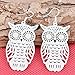 Siam panva Women Fashion Jewelry 925 Silver Hollow Owl Drop Dangle Hook Earrings Chic Gift