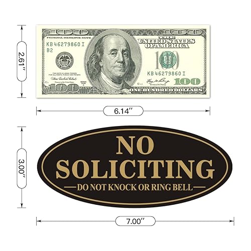 1Pack No Soliciting Yard Sign For House With 28\" Aluminum...