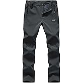 YSENTO Women's Fleece Lined Pants Winter Snow Ski Waterproof Insulated Softshell Hiking Mountain Pants